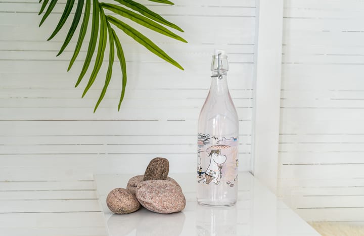 Botella de vidrio Mumin1 L, The Beach Muurla