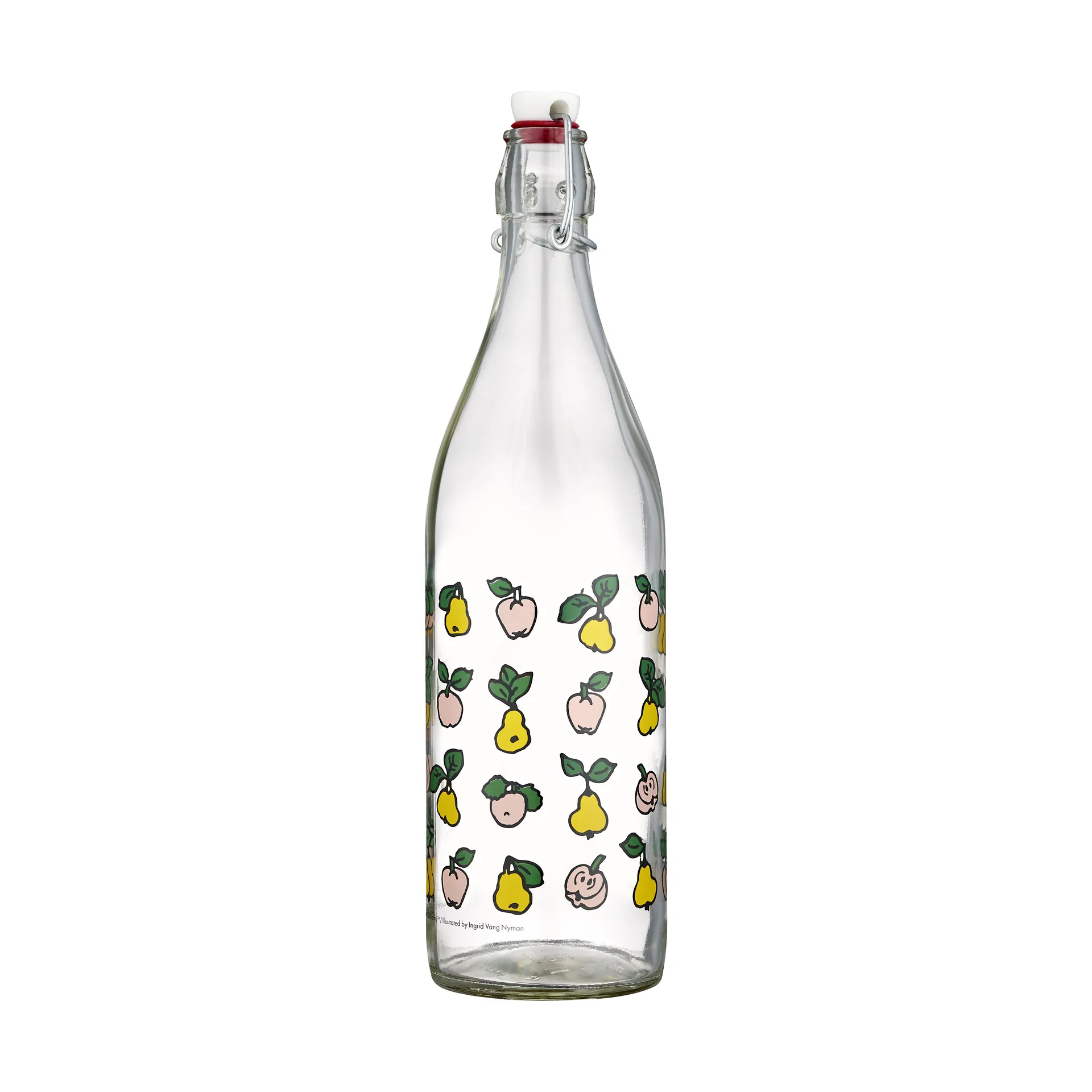 Botella de vidrio Pippi 1 L, Fruits Muurla