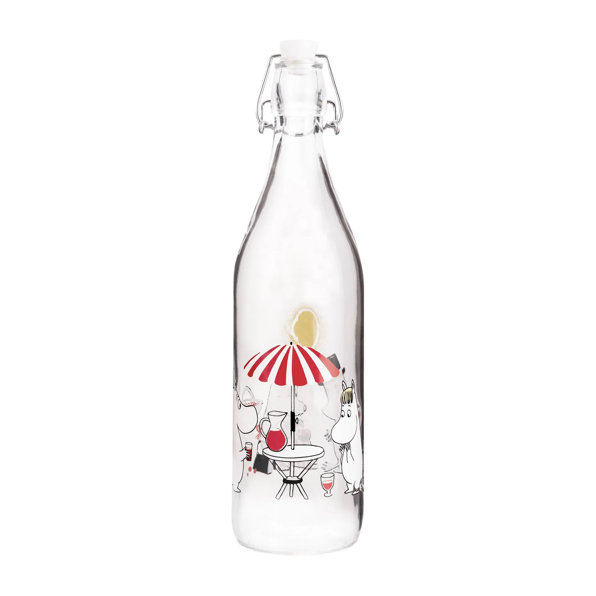 Botella de vidrio Summertime 1 L, Transparent Muurla