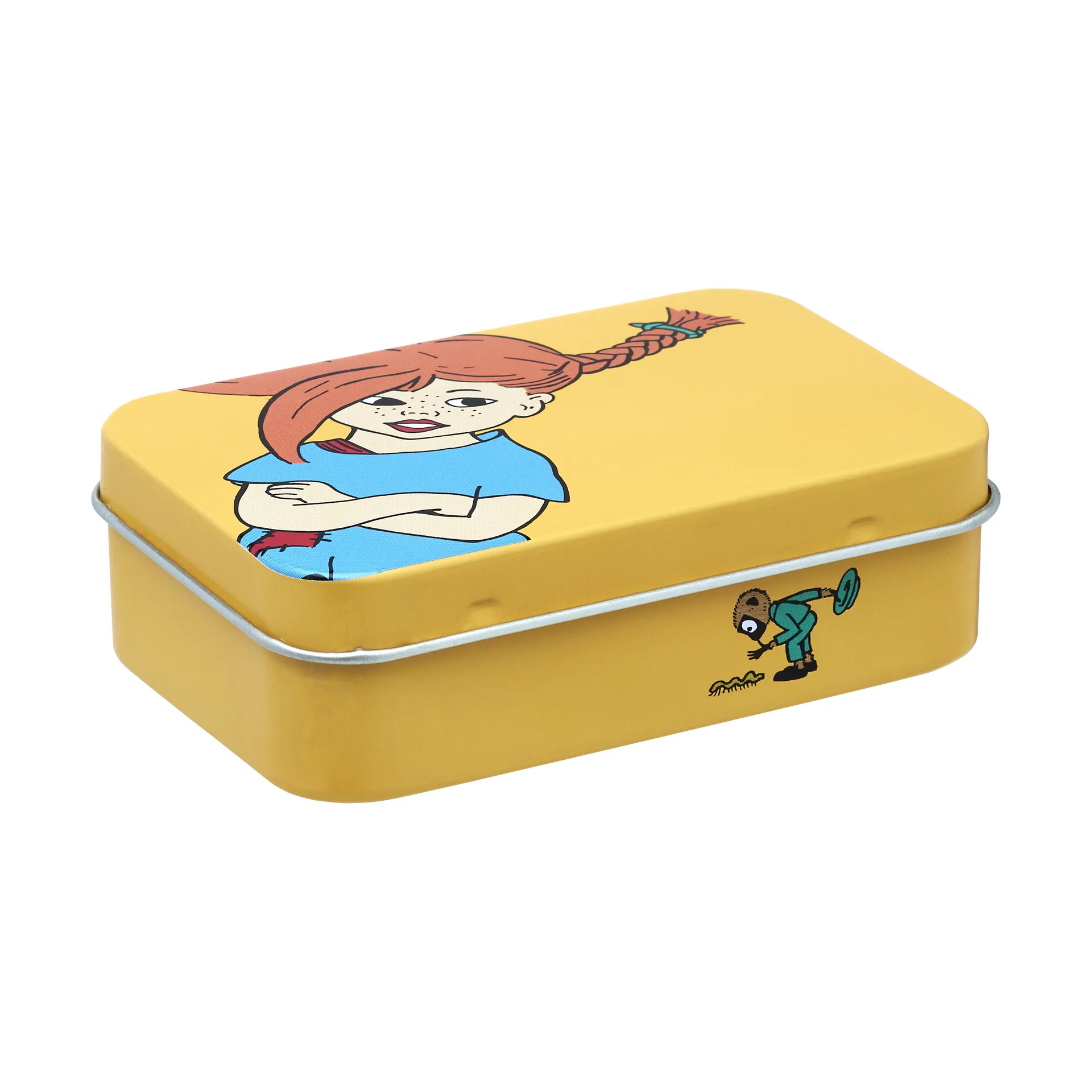 Caja de lata Pippi 10x6,5x3 cm, The Strongest Girl Muurla