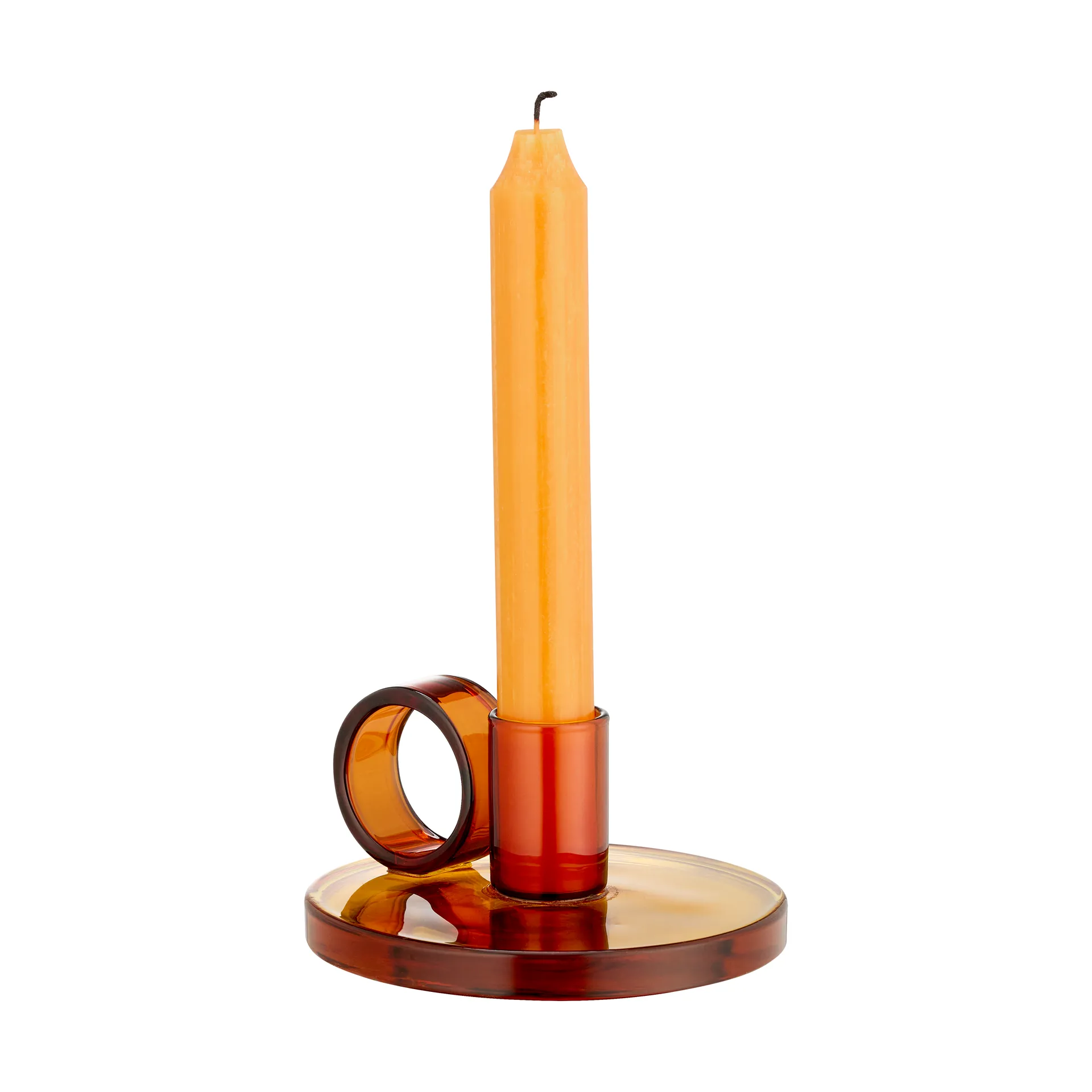 Candelabro Loop Ø11 cm, Ámbar Muurla
