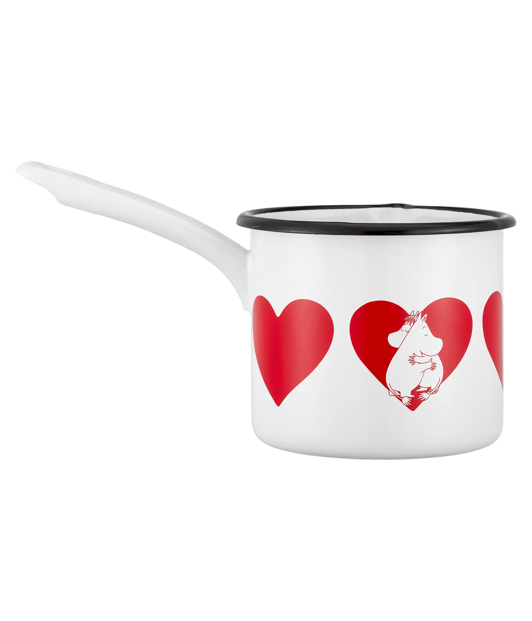 Cazo esmaltado Mumin Heart, 1,3 L Muurla