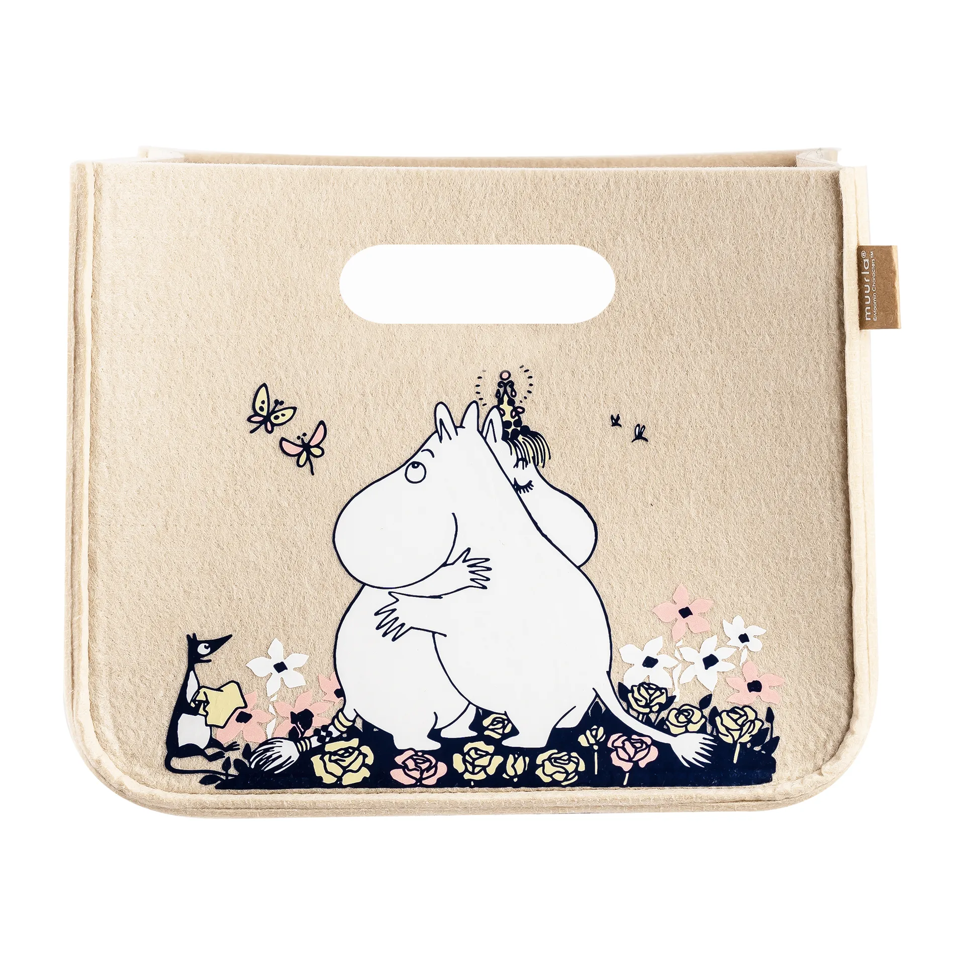 Cesta Mumin Hug 26x26 cm, Beige Muurla