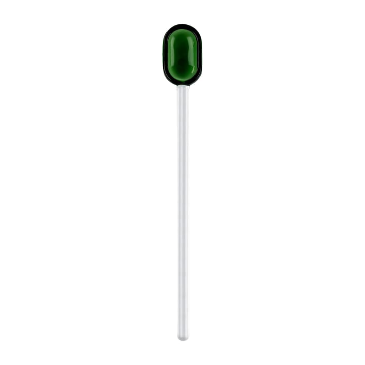 Cucharilla de latte Muurla vidrio 15,5 cm - Green-clear - Muurla