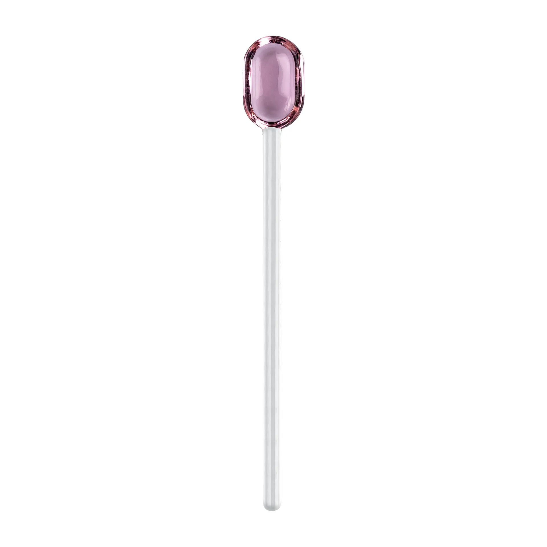 Cucharilla de latte Muurla vidrio 15,5 cm, Pink-clear Muurla