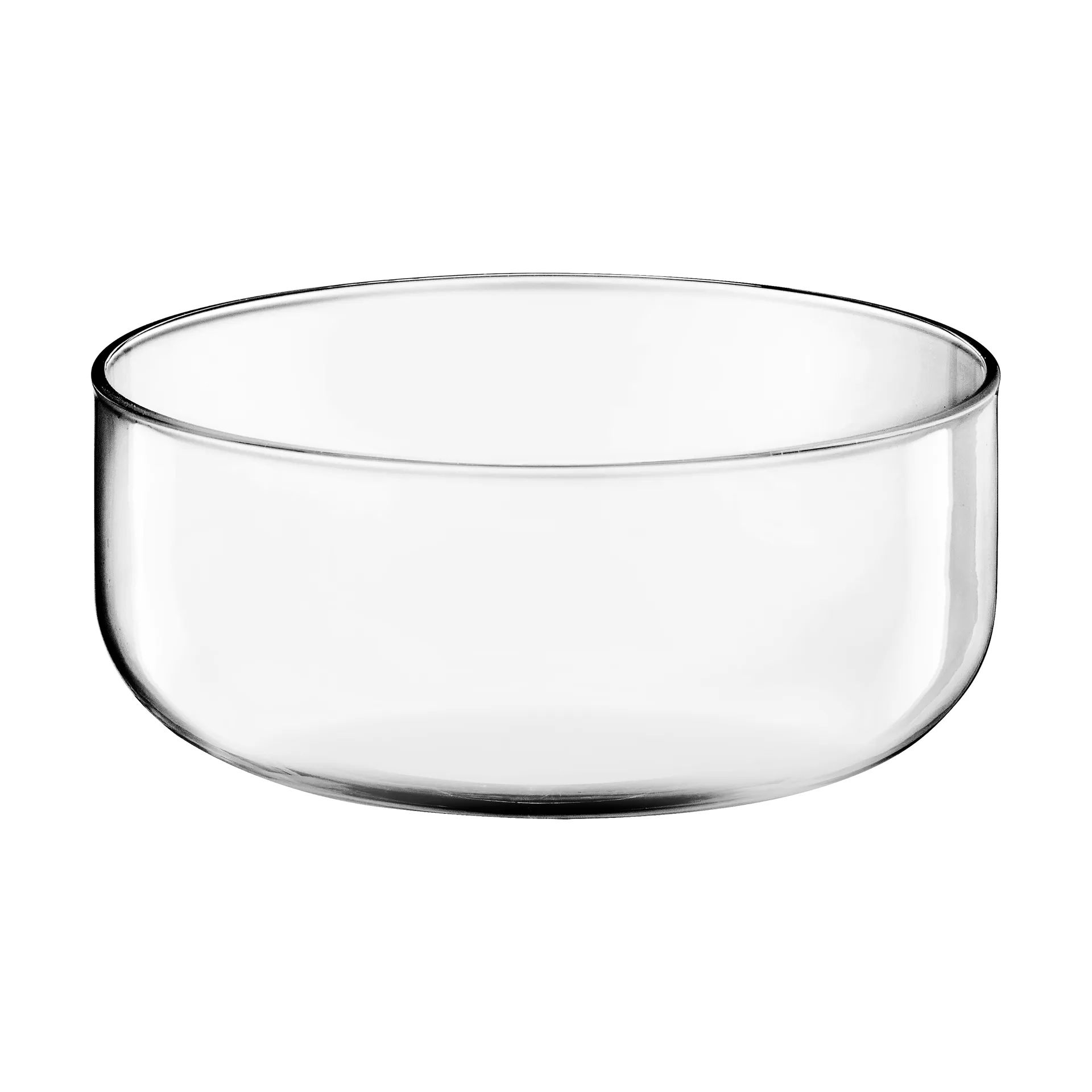 Cuenco bajo con tapa Loop Ø15 cm, Transparente-azul verdoso-ámbar Muurla