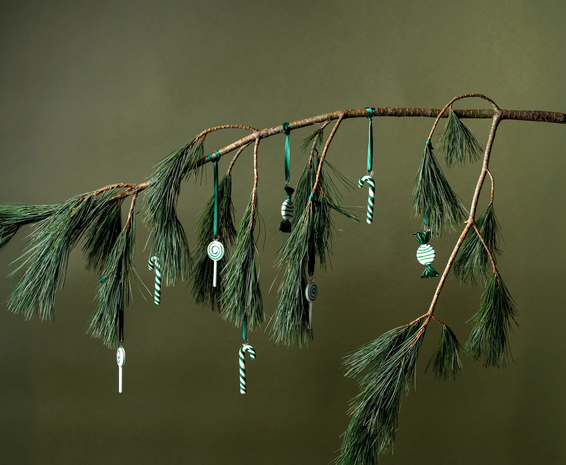 Decoración de Navidad Sweets, 3-pack, Verde Muurla