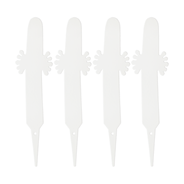 Etiqueta para planta de los Hatifnates 4-pack - Blanco - Muurla