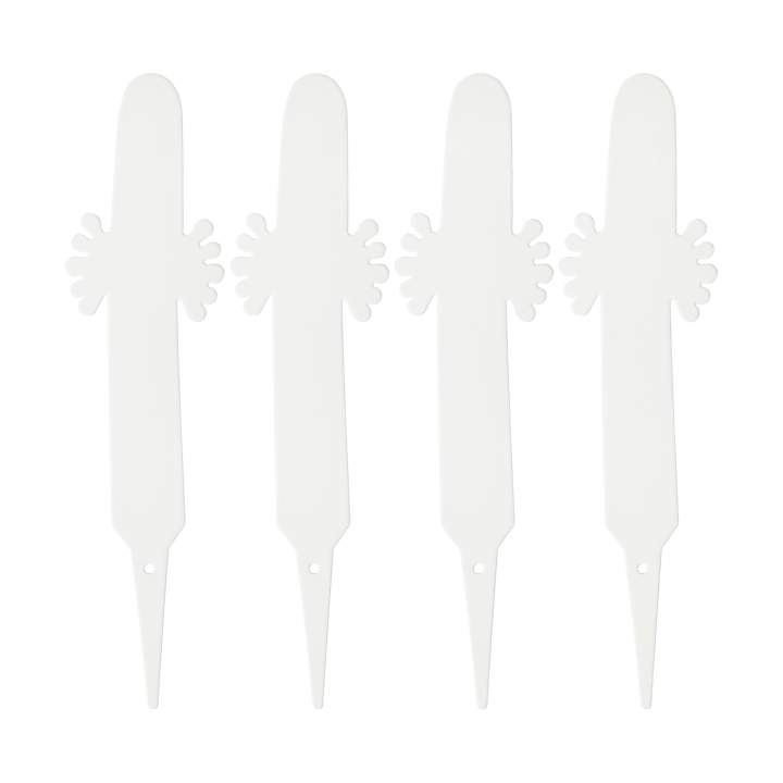 Etiqueta para planta de los Hatifnates 4-pack, Blanco Muurla