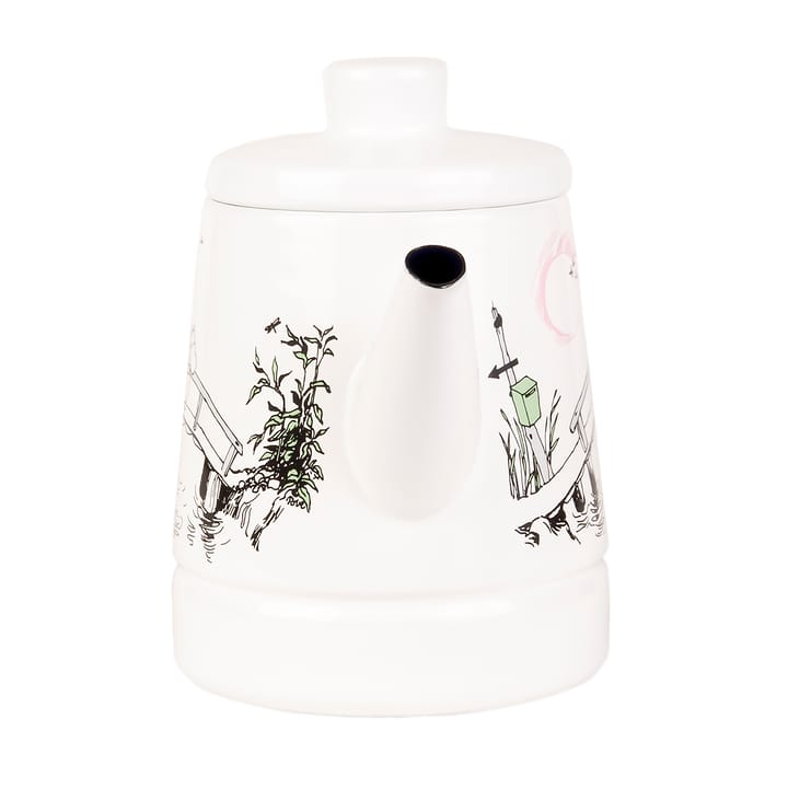 Jarra de café esmaltada Missing you 1,6 l, blanco Muurla