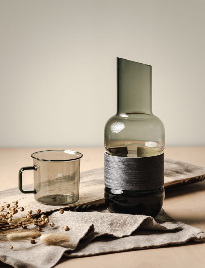 Jarra Veneer 1 L, gris-negro carbón Muurla