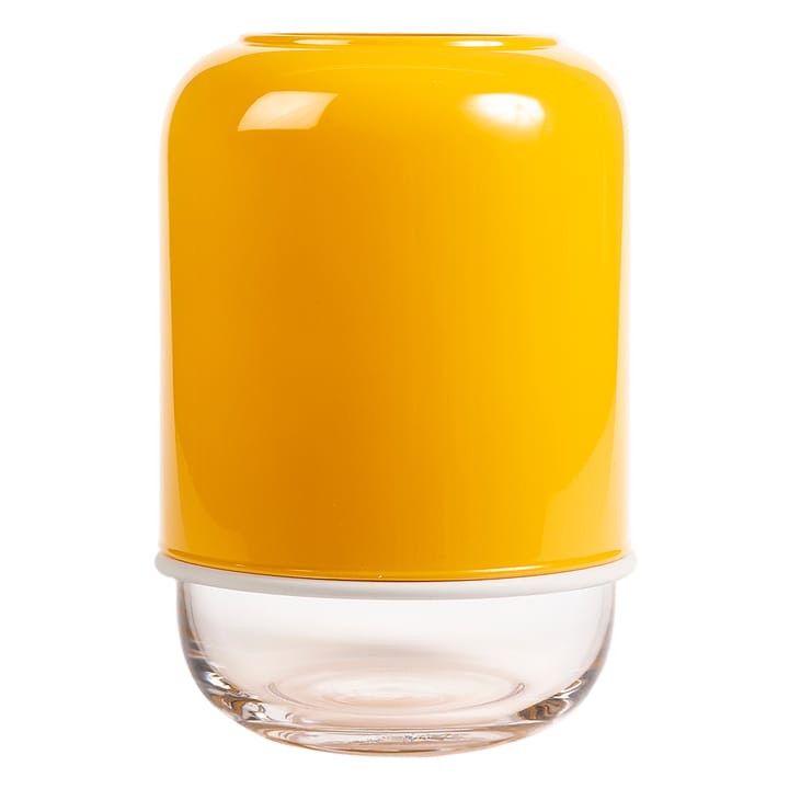 Jarrón Capsule ajustable 18-28 cm - amarillo-transparente - Muurla