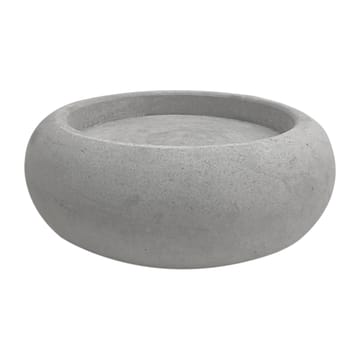 Jarrón/Portavelas Bagel 22 cm - gris - Muurla