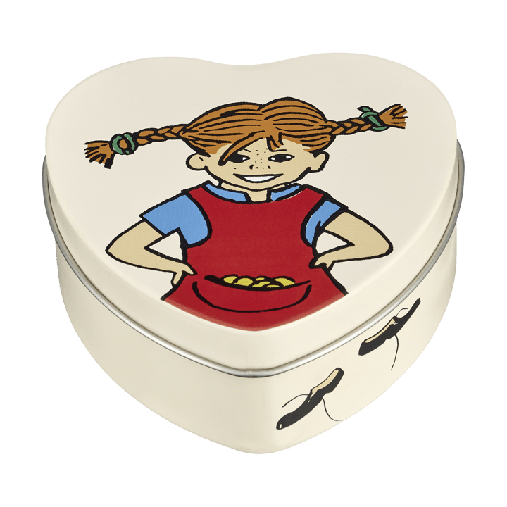 Lata de metal en forma de corazón Pippi 4x10 cm - Be More Pippi - Muurla