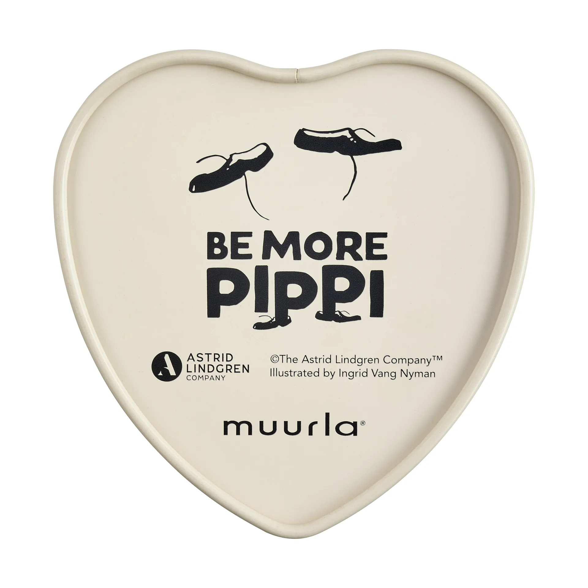 Lata de metal en forma de corazón Pippi 4x10 cm, Be More Pippi Muurla