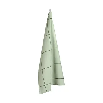 Paño de cocina Checks & Stripes - Verde, 50x70 cm - Muurla