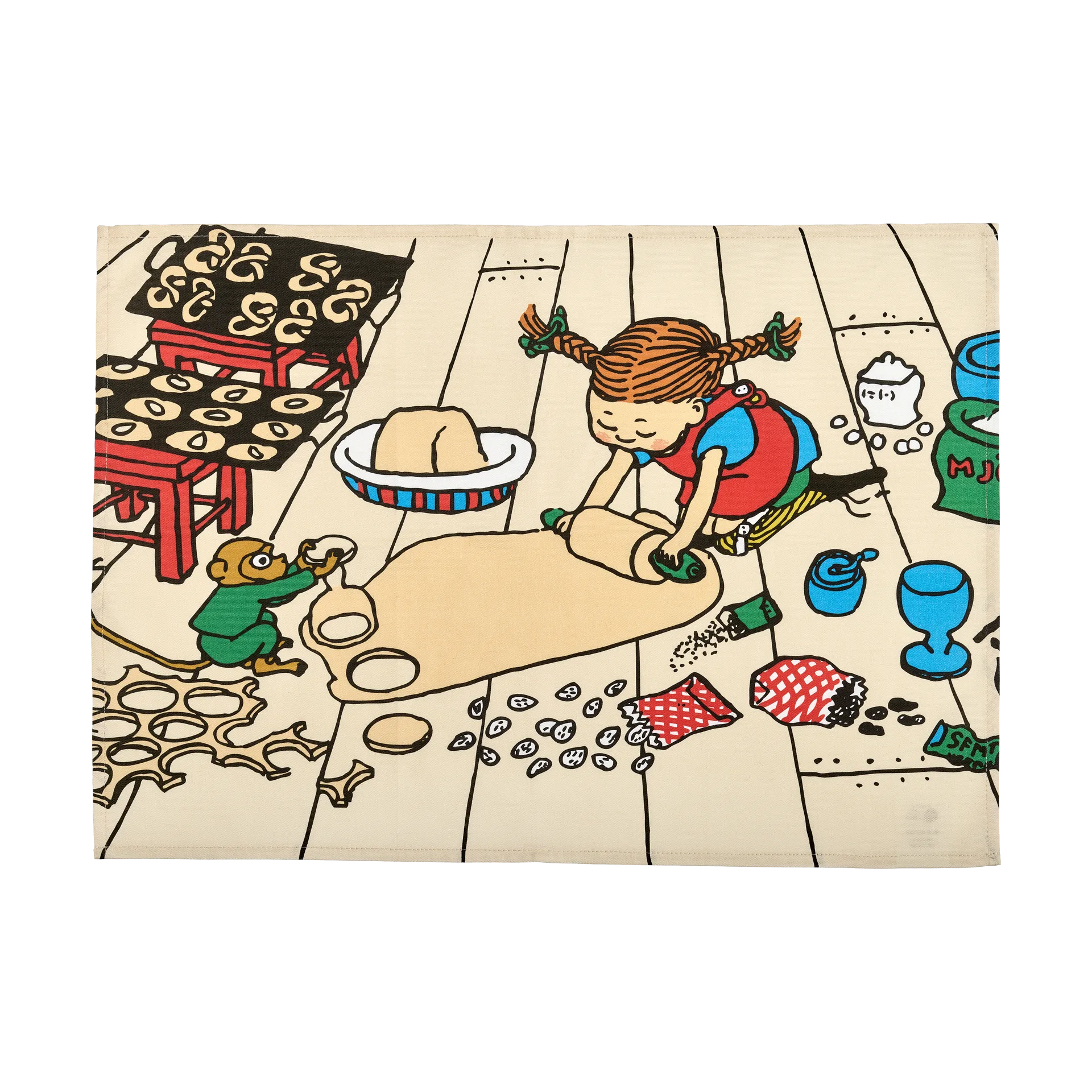 Paño de cocina Pippi 50x70 cm, Repostería Muurla