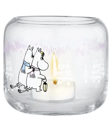 Portavelas Moomin Ø9x8 cm - Frosty Day - Muurla