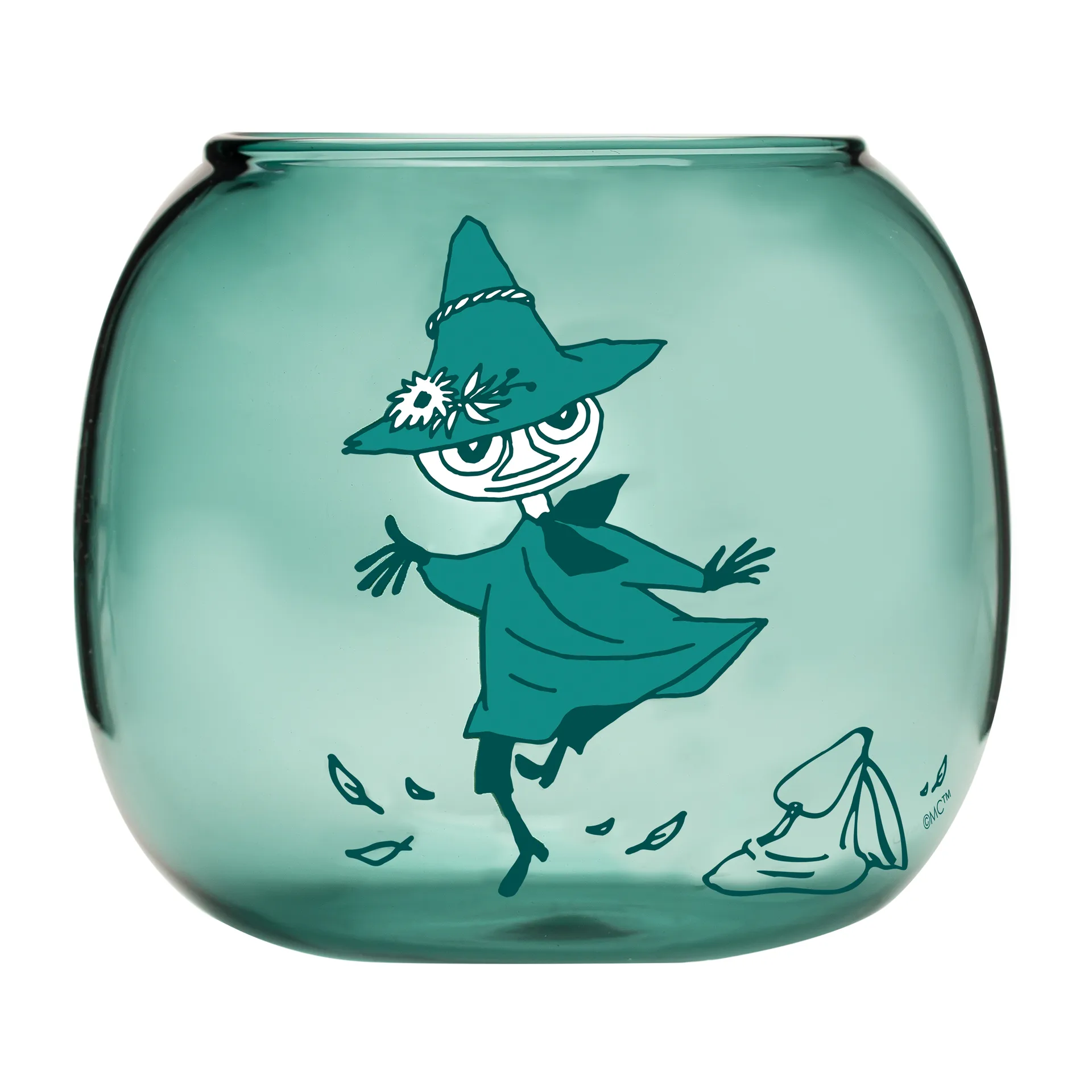 Portavelas Snufkin 9,5 cm, verde Muurla