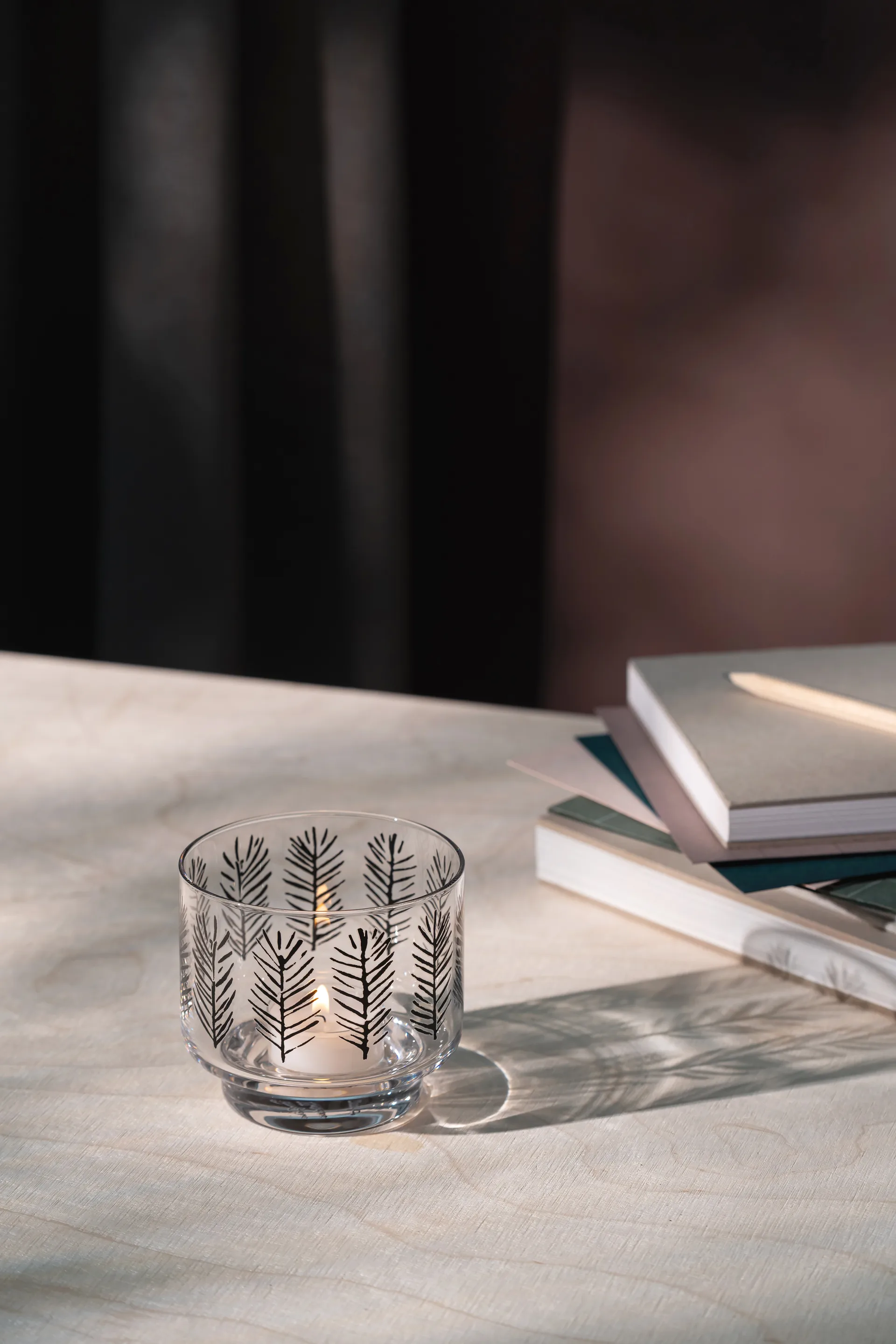 Portavelas Teemu Järvi x Muurla Ø9x8 cm, Spruce branches Muurla