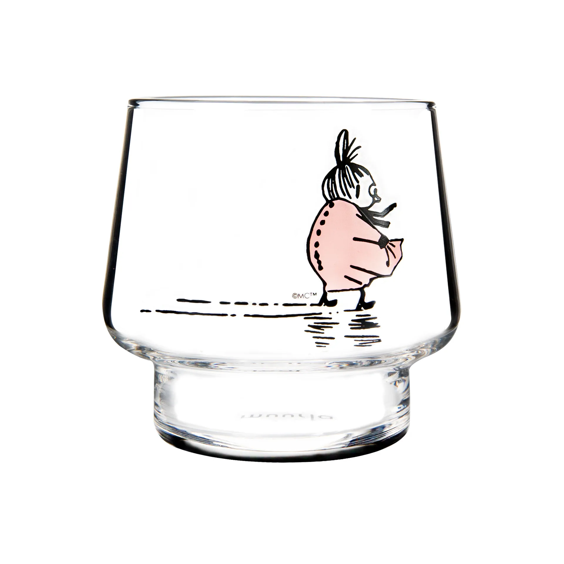 Portavelas The strong-willed, transparente-rosa Muurla