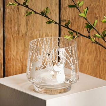 Portavelas/Bol In the Woods 8 cm - transparente-blanco - Muurla
