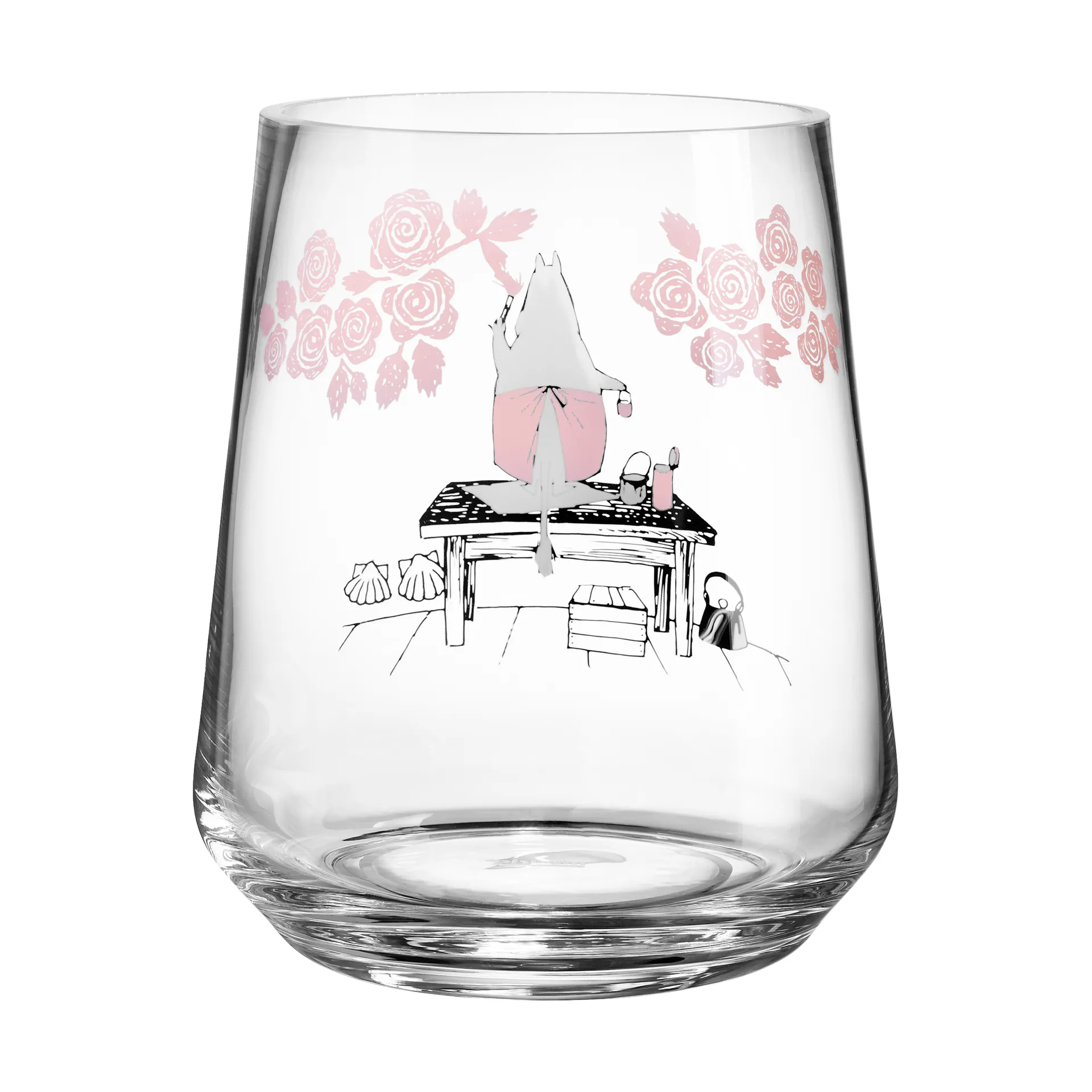 Portavelas/Farolillo Mumin originales 17,5 cm, Rosas Muurla