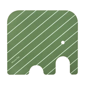 Posavasos de vidrio Elephant 11x10 cm - Green - Muurla