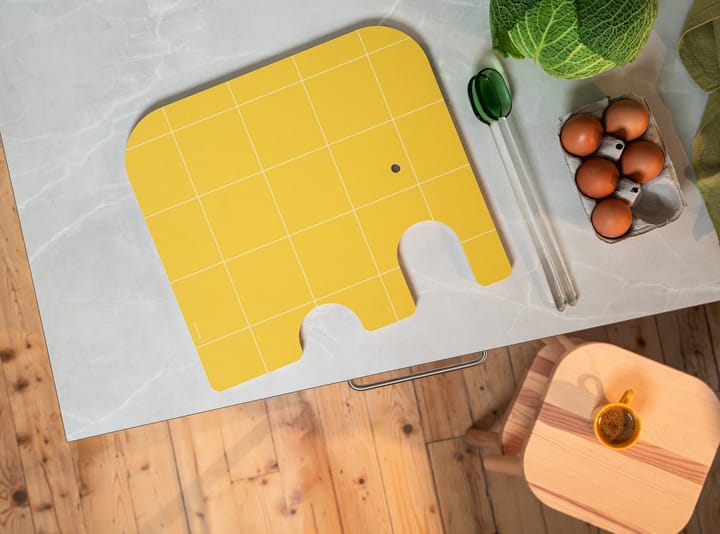 Tabla de cortar Elephant Chop & Serve L, Amarillo Muurla