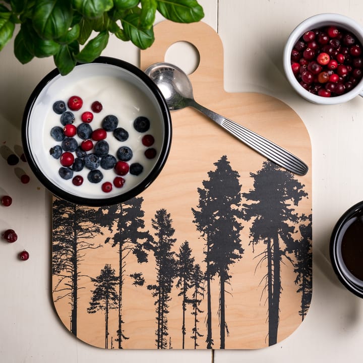 Tabla de cortar Forest 25x32 cm, natural-negro Muurla