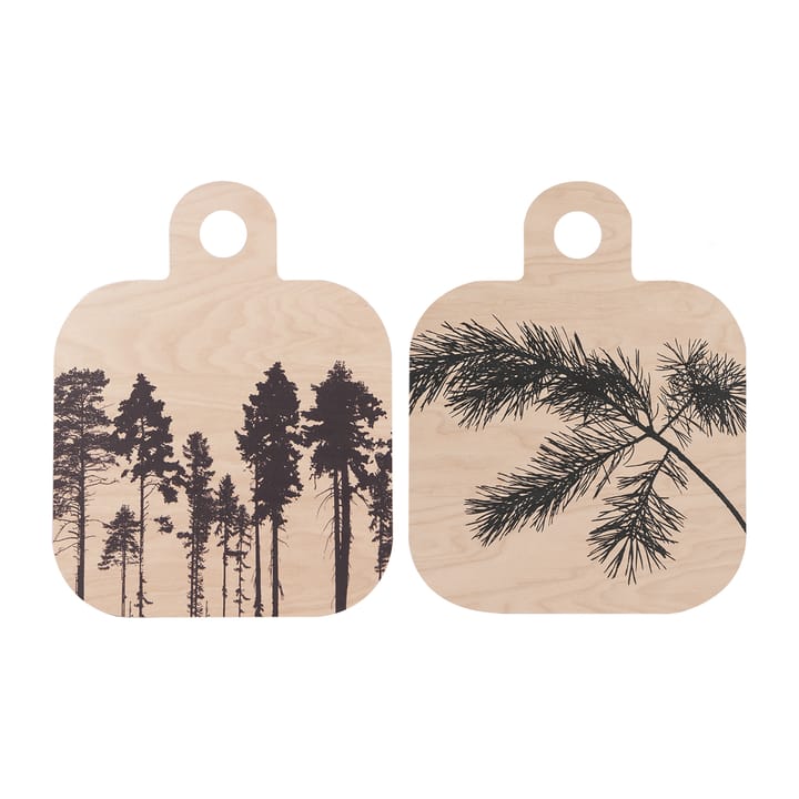 Tabla de cortar Forest 25x32 cm - natural-negro - Muurla