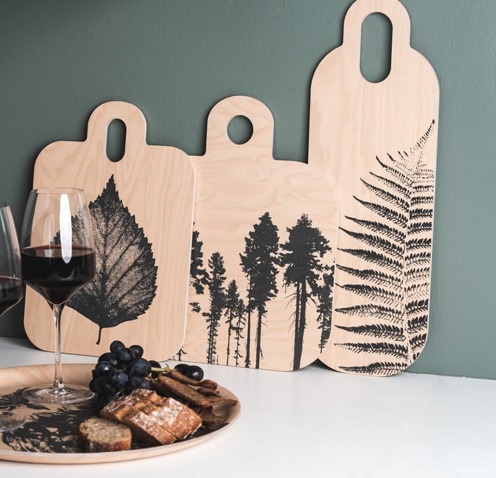 Tabla de cortar Forest 25x32 cm, natural-negro Muurla