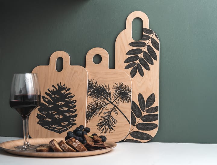 Tabla de cortar Forest 25x32 cm, natural-negro Muurla