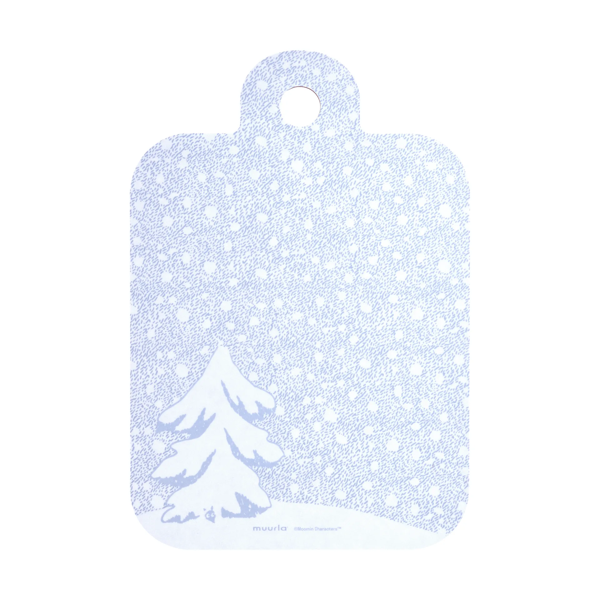 Tabla de cortar Mumin 21x31 cm, Let it snow Muurla