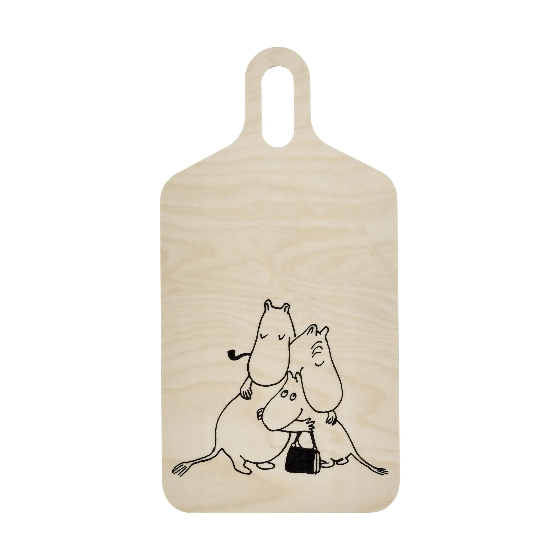 Tabla de cortar Mumin 80, 23x44 cm, Blanco Muurla