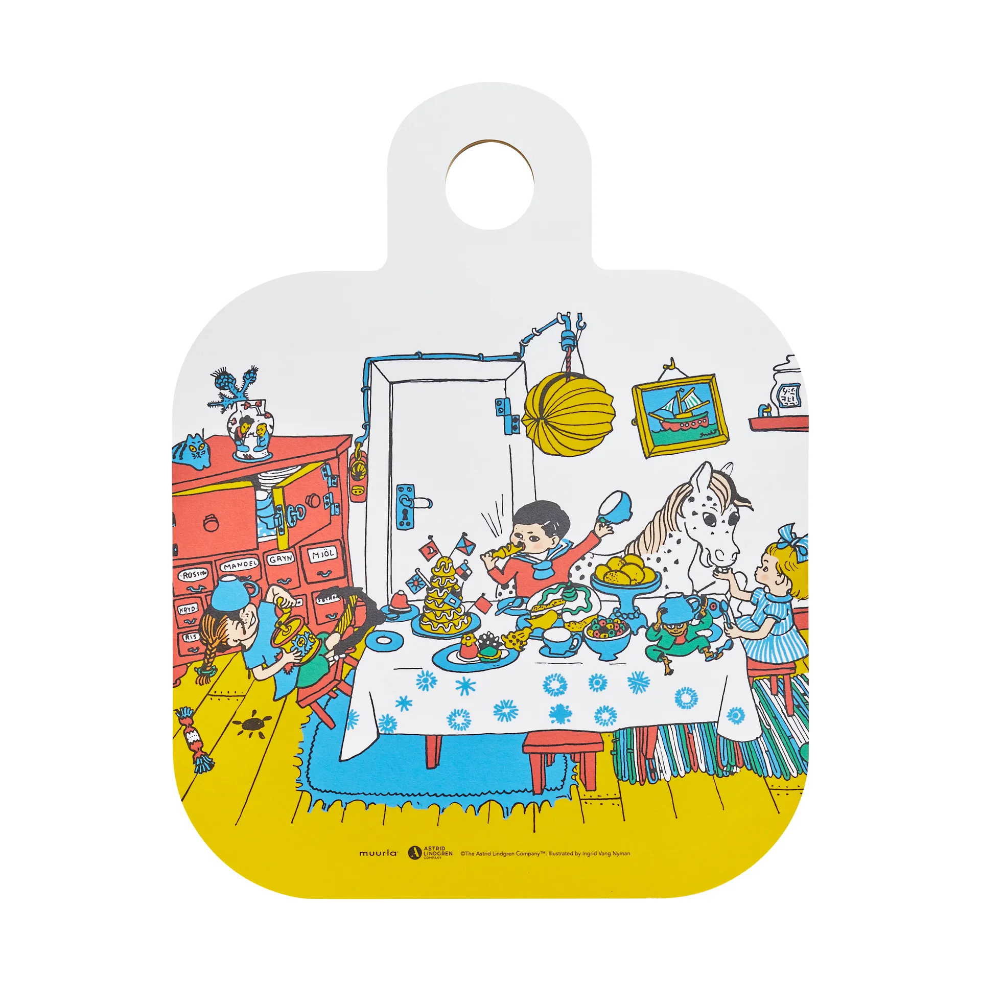 Tabla de cortar Pippi Chop & Serve 25x32 cm, Villa Villekulla Muurla