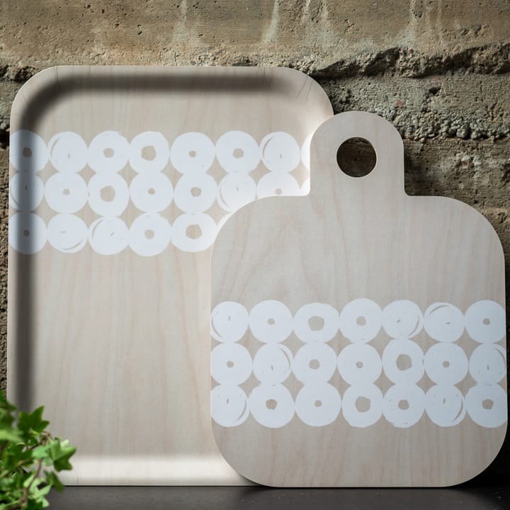 Tabla de cortar Twirl 25x32 cm - abedul-blanco - Muurla