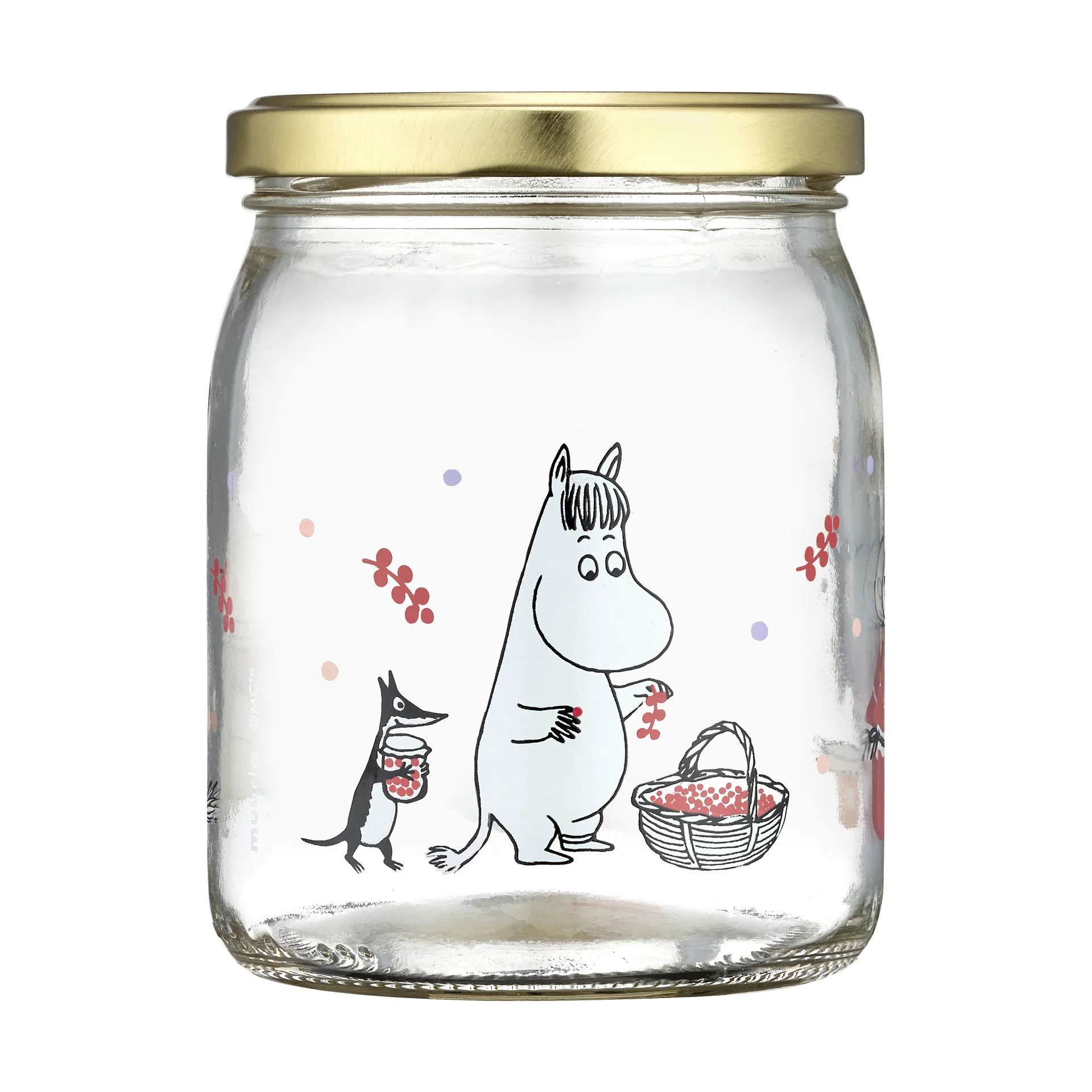 Tarro de vidrio Moomin 50 cl, Berries Muurla