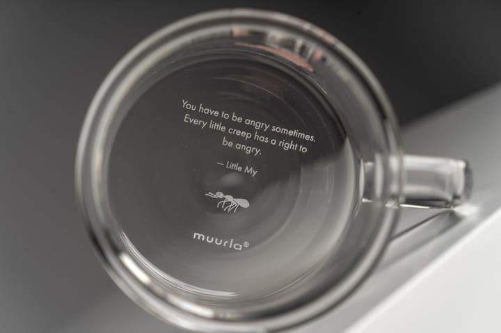 Taza de vidrio Little My 35 cl, transparente Muurla