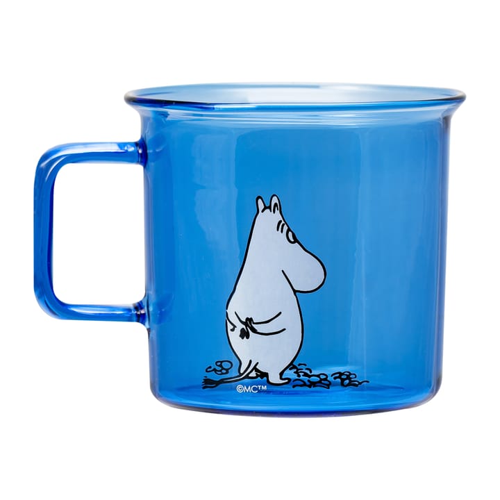 Taza de vidrio Moomin 35 cl - azul - Muurla