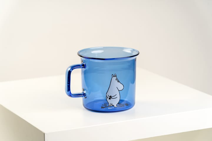Taza de vidrio Moomin 35 cl, azul Muurla