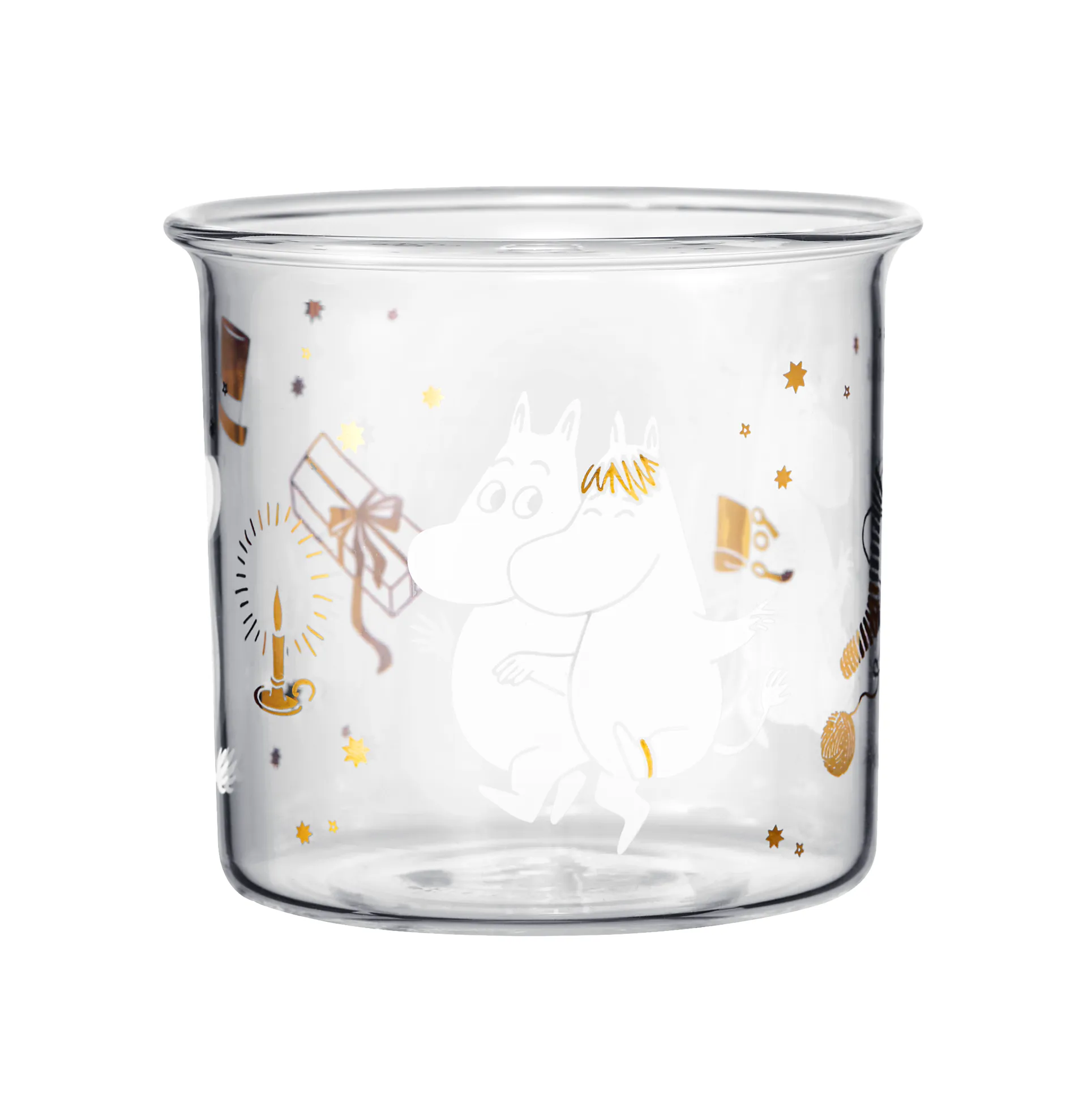 Taza de vidrio Moomin 35 cl, Sparkling stars Muurla