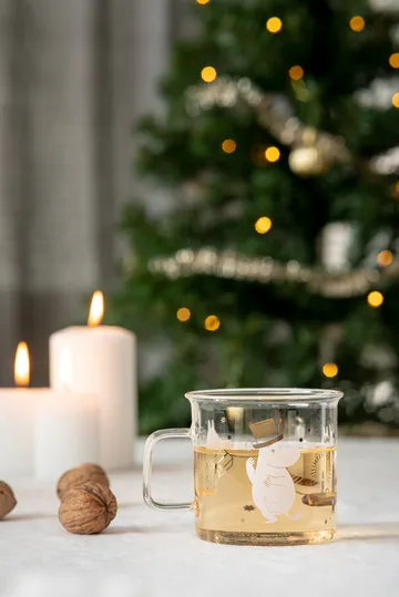 Taza de vidrio Moomin 35 cl - Sparkling stars - Muurla