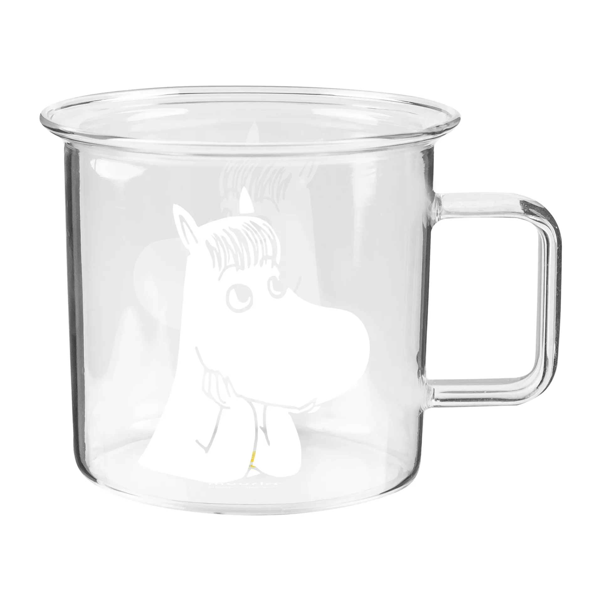 Taza de vidrio Moomin transparente 35 cl, Snorkmaiden Muurla