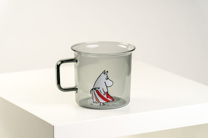 Taza de vidrio Moominmamma 35 cl, gris Muurla