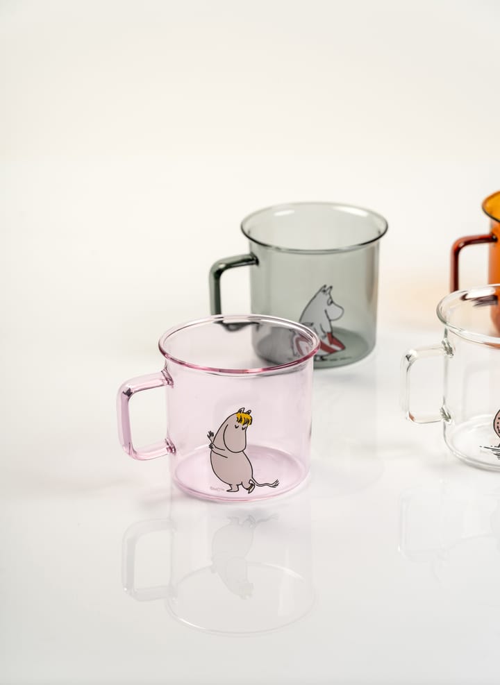 Taza de vidrio Moominmamma 35 cl, gris Muurla