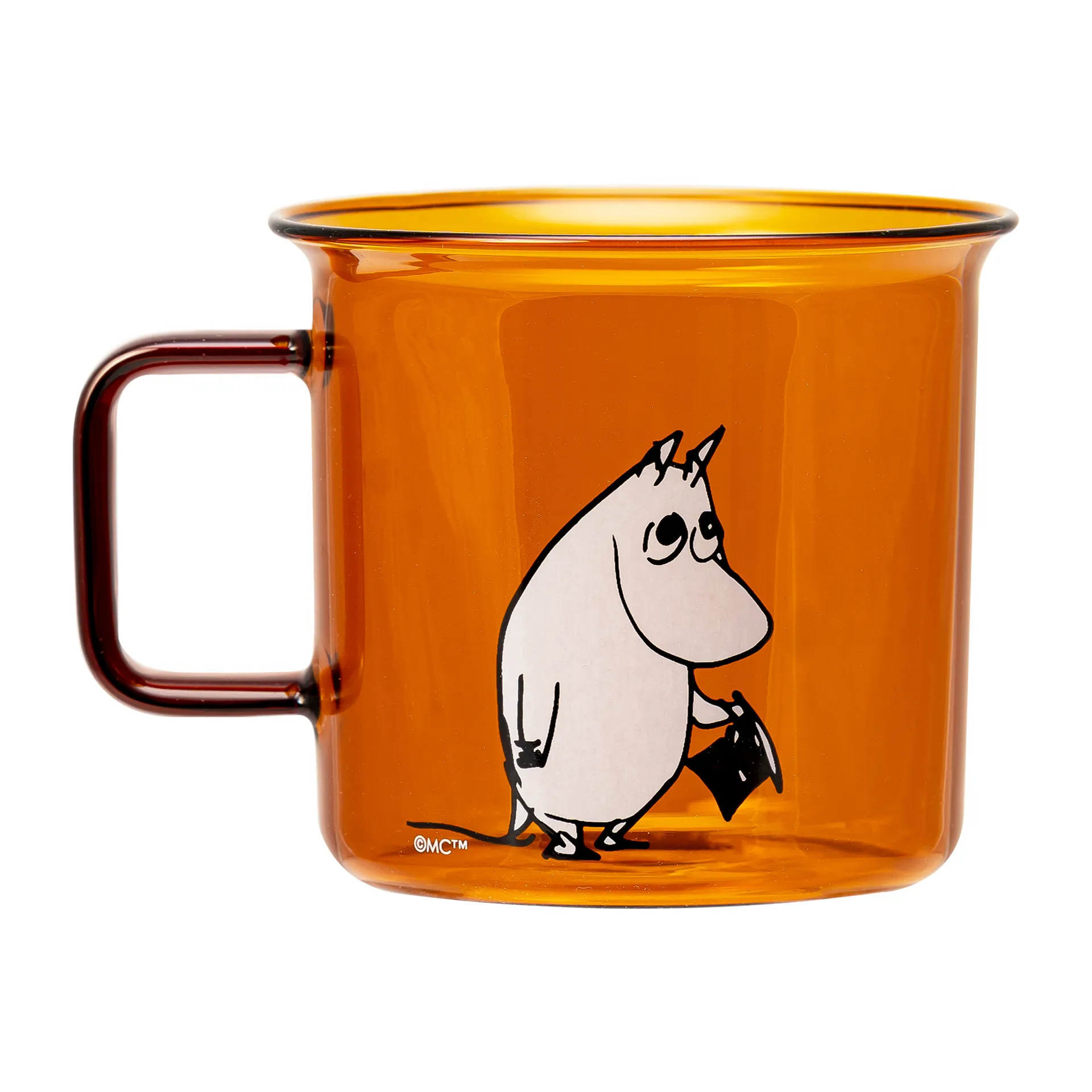 Taza de vidrio Moominpappa 35 cl, Amber Muurla