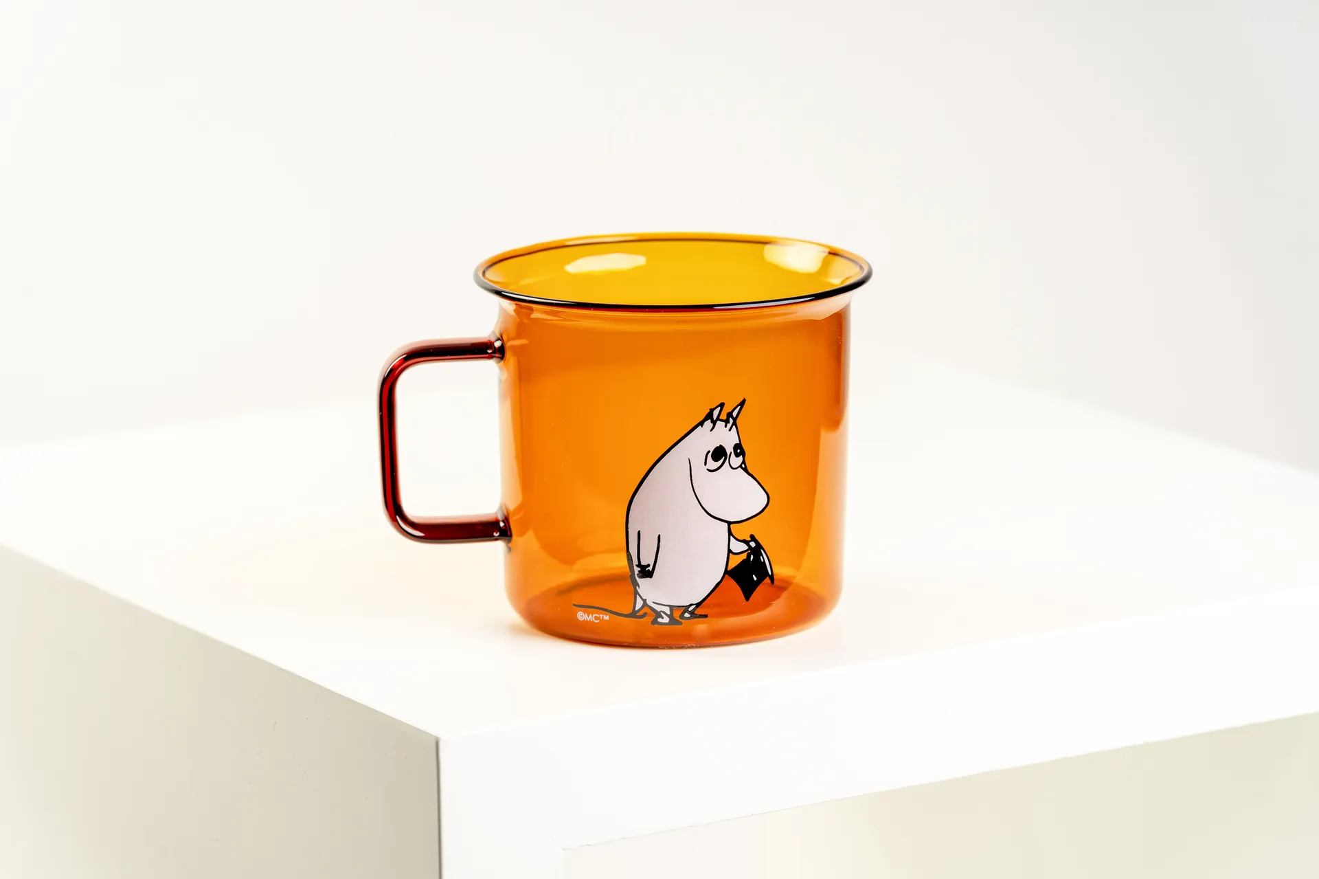 Taza de vidrio Moominpappa 35 cl, Amber Muurla