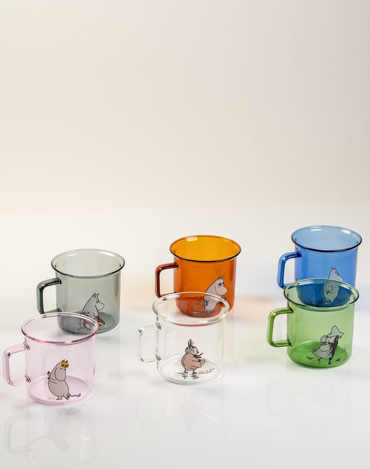 Taza de vidrio Moominpappa 35 cl, Amber Muurla