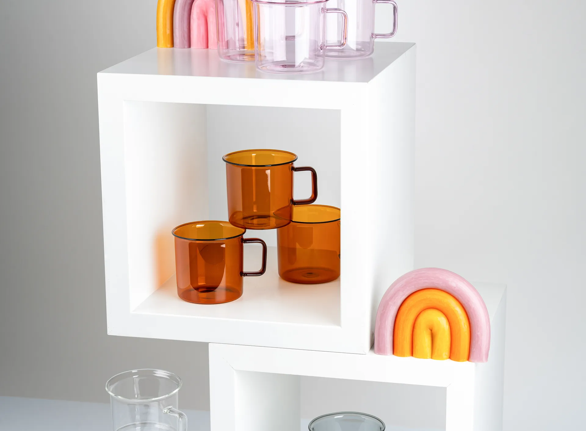 Taza de vidrio Muurla 35 cl, Amber Muurla